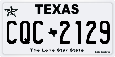 TX license plate CQC2129
