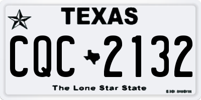 TX license plate CQC2132