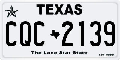 TX license plate CQC2139