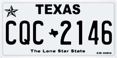TX license plate CQC2146