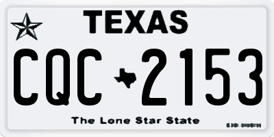 TX license plate CQC2153