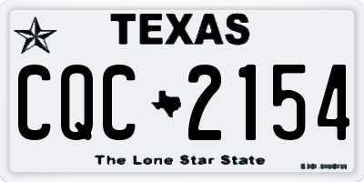 TX license plate CQC2154