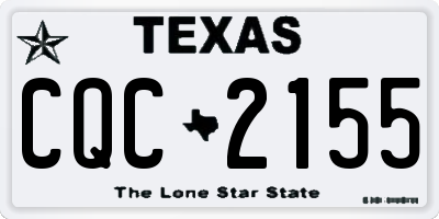 TX license plate CQC2155