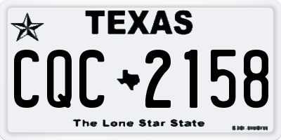 TX license plate CQC2158