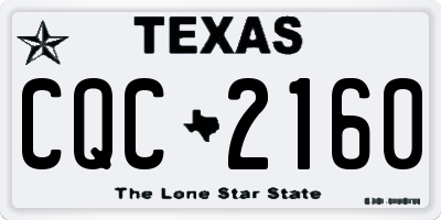 TX license plate CQC2160