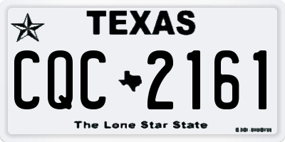 TX license plate CQC2161