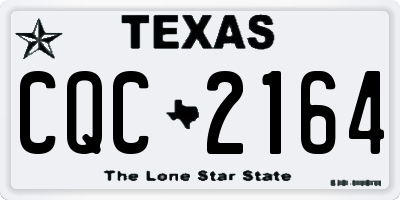 TX license plate CQC2164