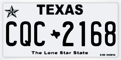 TX license plate CQC2168