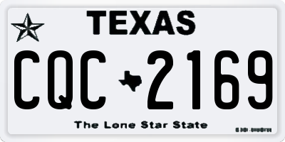 TX license plate CQC2169