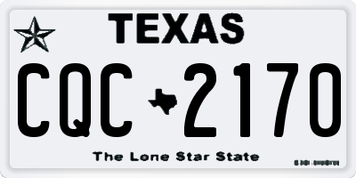 TX license plate CQC2170
