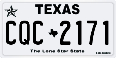 TX license plate CQC2171