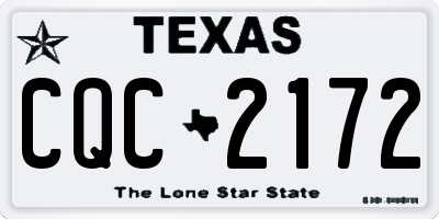 TX license plate CQC2172