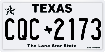 TX license plate CQC2173