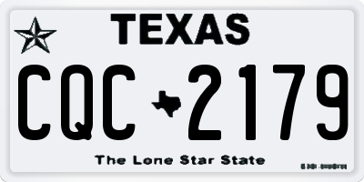 TX license plate CQC2179