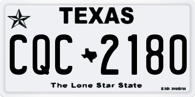 TX license plate CQC2180