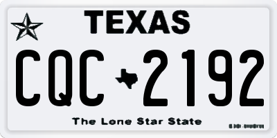TX license plate CQC2192
