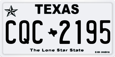 TX license plate CQC2195