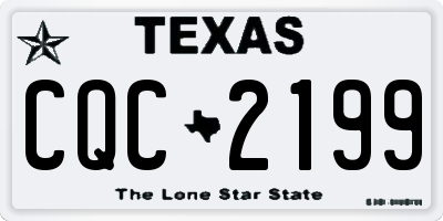TX license plate CQC2199