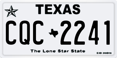 TX license plate CQC2241