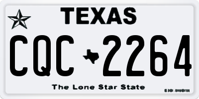 TX license plate CQC2264