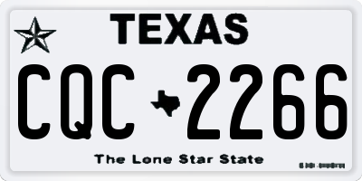 TX license plate CQC2266
