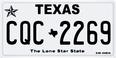 TX license plate CQC2269