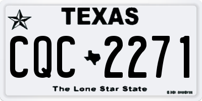 TX license plate CQC2271