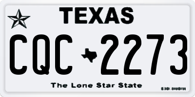 TX license plate CQC2273