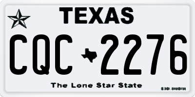 TX license plate CQC2276