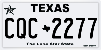 TX license plate CQC2277