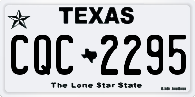 TX license plate CQC2295