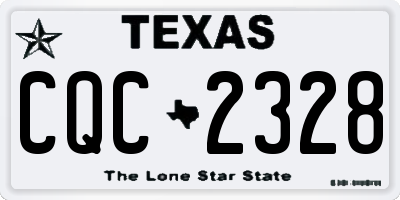 TX license plate CQC2328