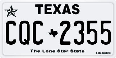 TX license plate CQC2355