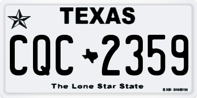 TX license plate CQC2359