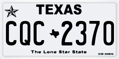 TX license plate CQC2370