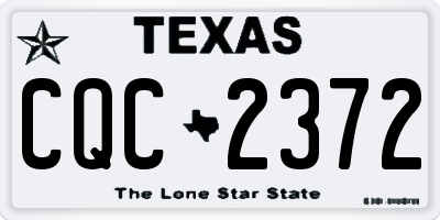 TX license plate CQC2372