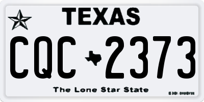 TX license plate CQC2373