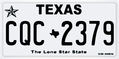 TX license plate CQC2379
