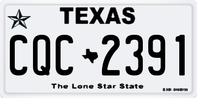 TX license plate CQC2391
