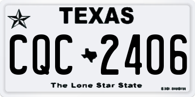 TX license plate CQC2406