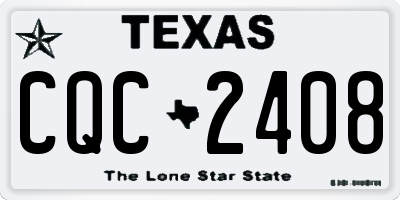 TX license plate CQC2408