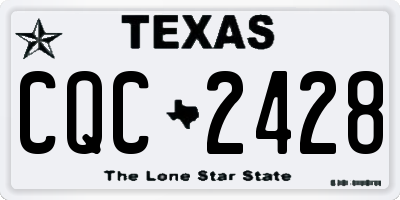 TX license plate CQC2428
