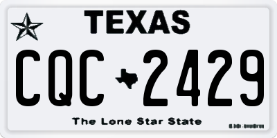 TX license plate CQC2429