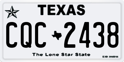 TX license plate CQC2438
