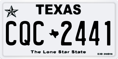 TX license plate CQC2441