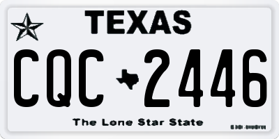 TX license plate CQC2446