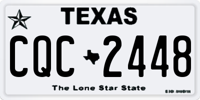 TX license plate CQC2448