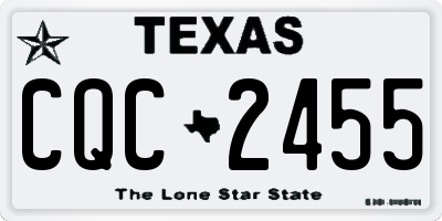 TX license plate CQC2455