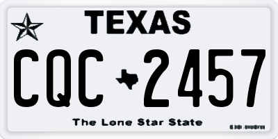TX license plate CQC2457