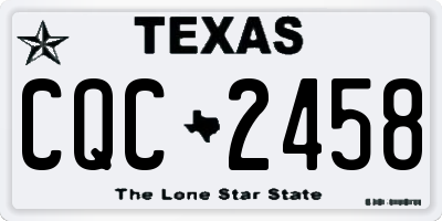 TX license plate CQC2458